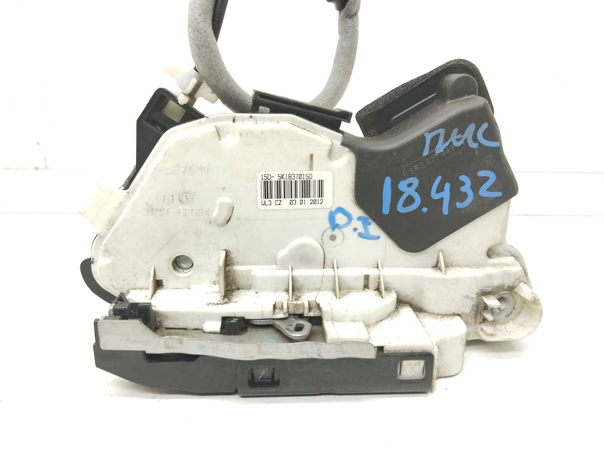 Recambio de cerradura puerta delantera izquierda para volkswagen polo (6r1) 1.6 tdi referencia OEM IAM 5K1837015D  