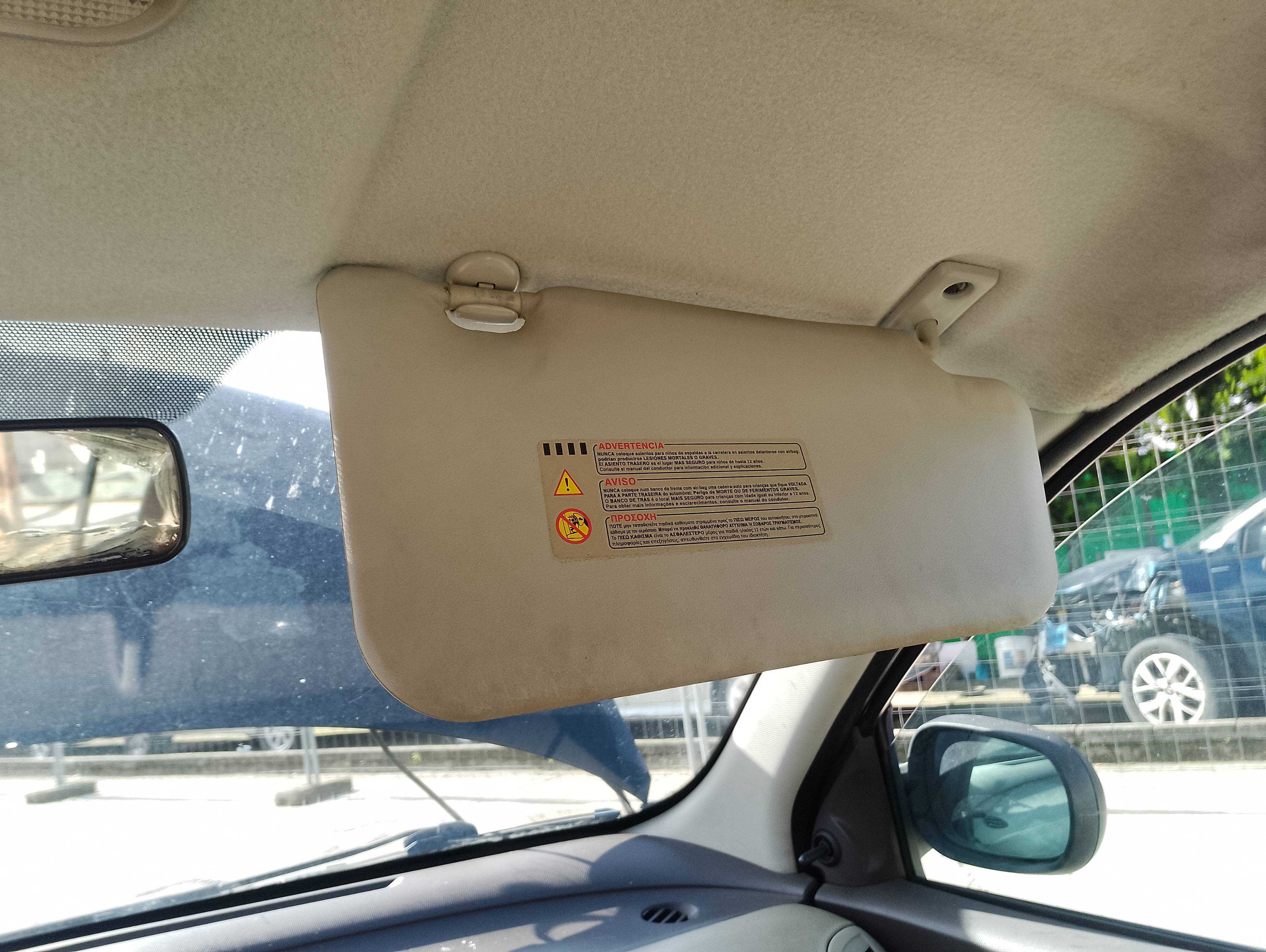Recambio de parasol derecho para nissan micra (k12e) acenta referencia OEM IAM   