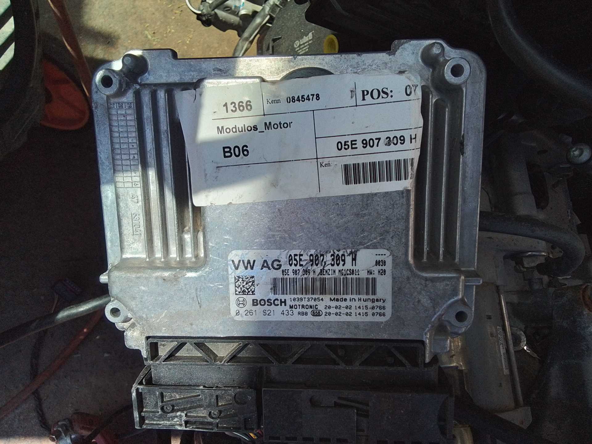 Recambio de centralita motor uce para volkswagen t-roc 1.5 16v tsi act referencia OEM IAM   