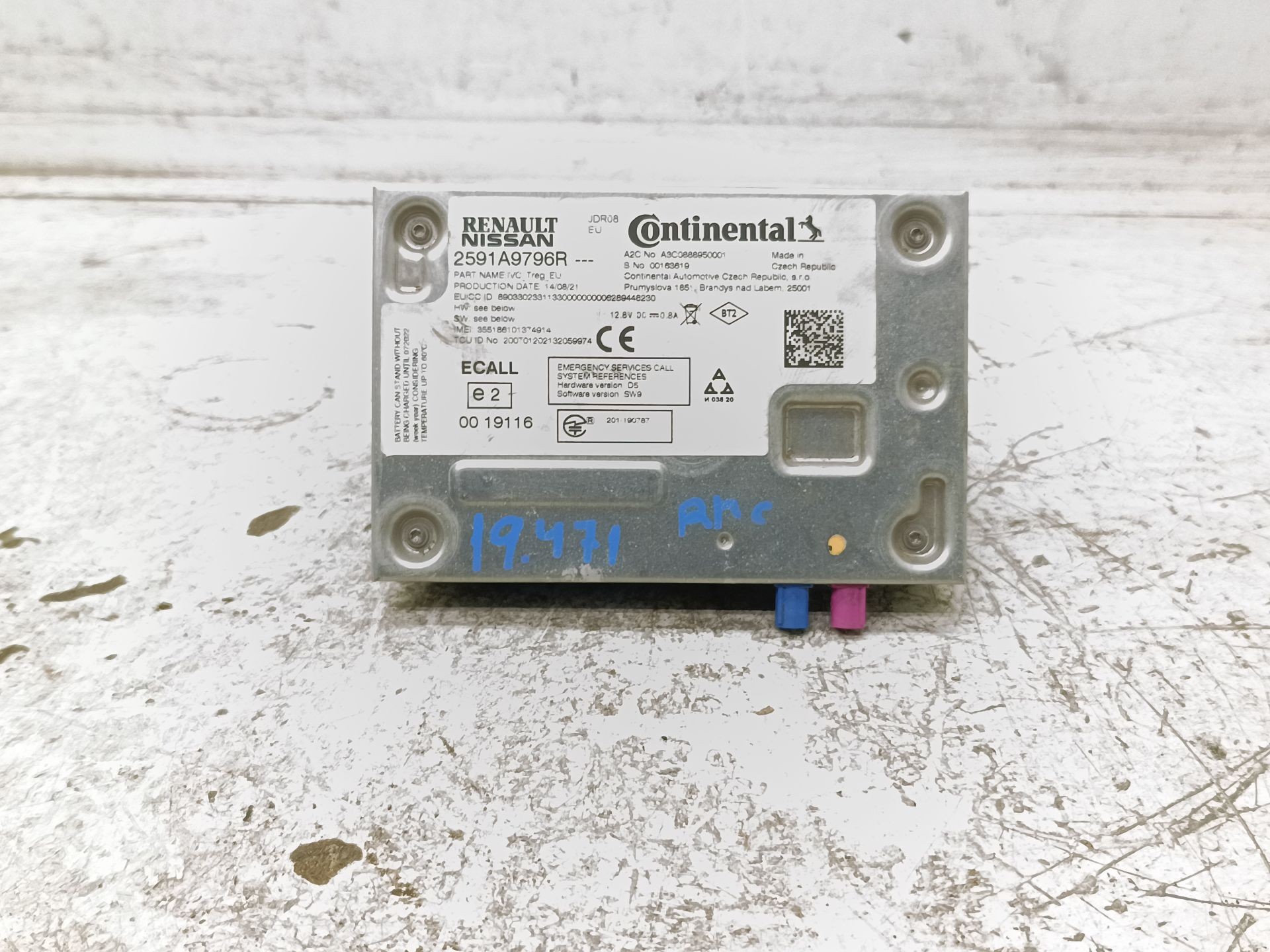 Recambio de modulo electronico para dacia sandero iii essential referencia OEM IAM 2591A9796R A3C088895001 