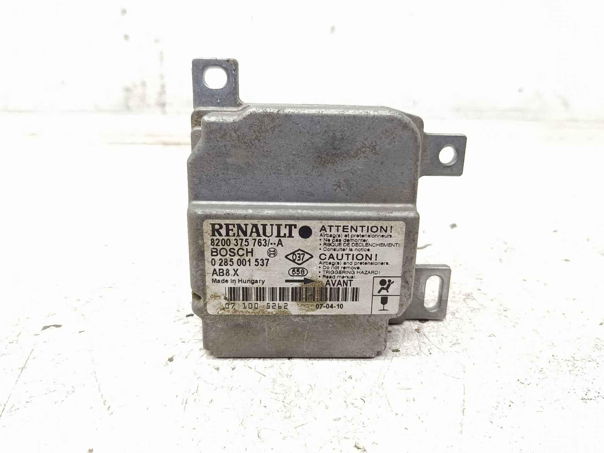 Recambio de centralita airbag para renault clio ii fase ii (b/cb0) authentique referencia OEM IAM 8200375763 0285001537 