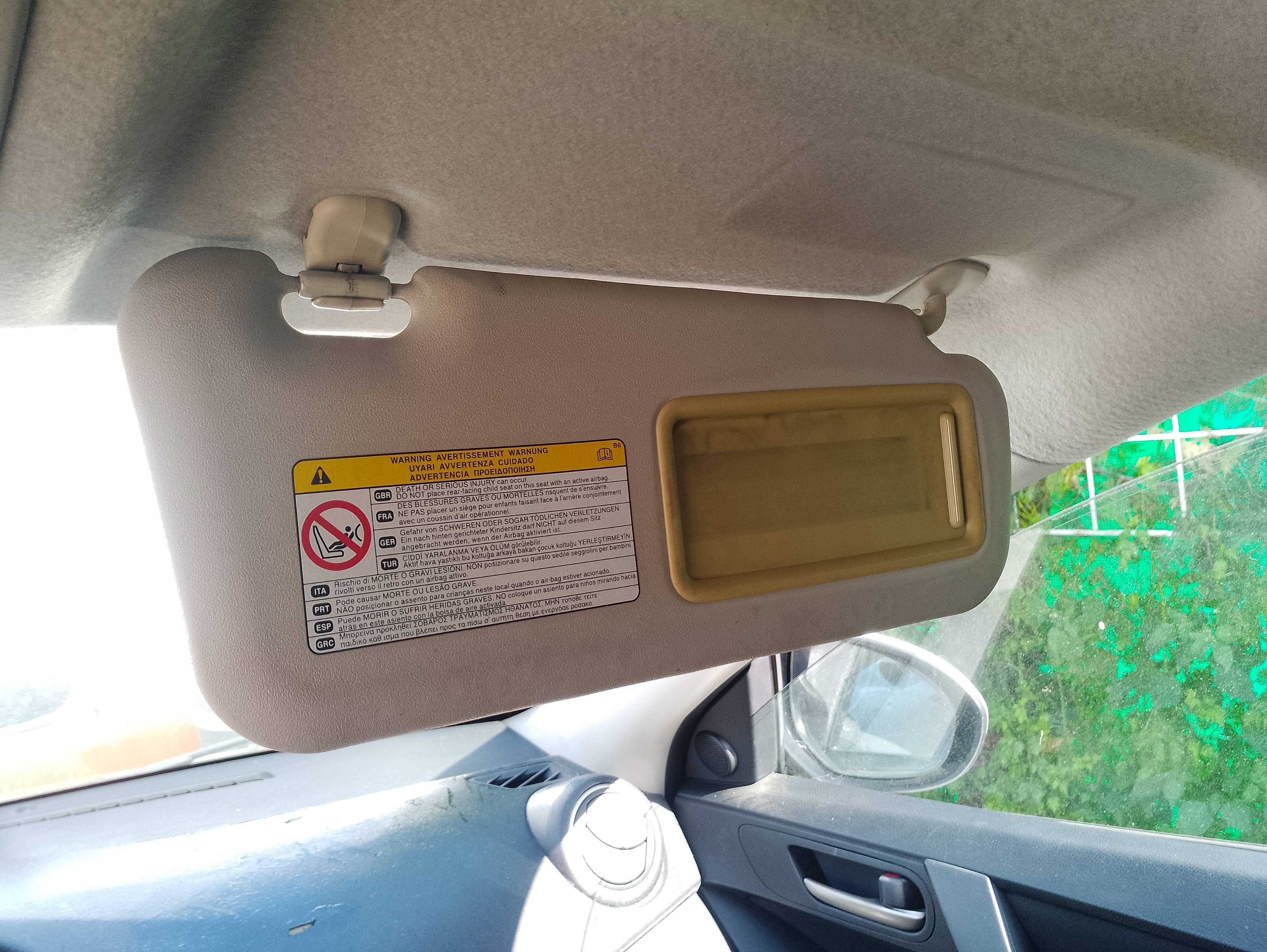 Recambio de parasol derecho para mazda 3 berlina (bk) 1.6 crdt active referencia OEM IAM   
